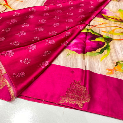 Premium Printed Crepe Saree