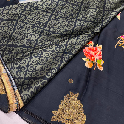 Premium Printed Crepe Saree
