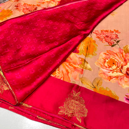 Premium Printed Crepe Saree