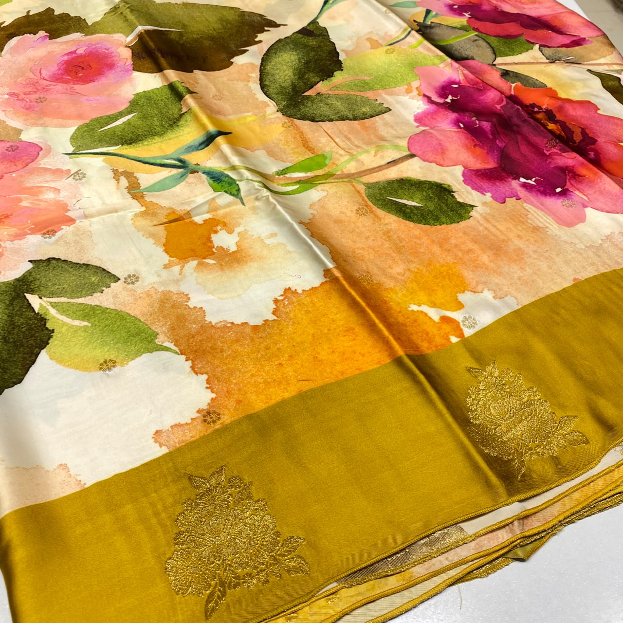 Premium Printed Crepe Saree