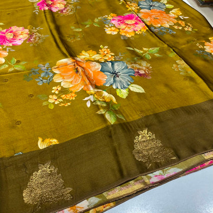 Premium Printed Crepe Saree
