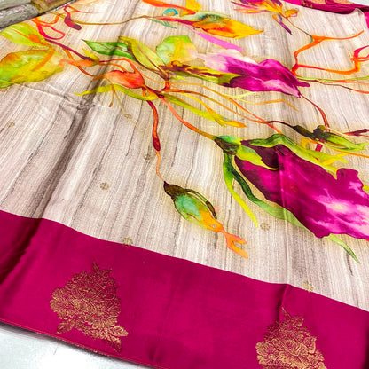 Premium Printed Crepe Saree
