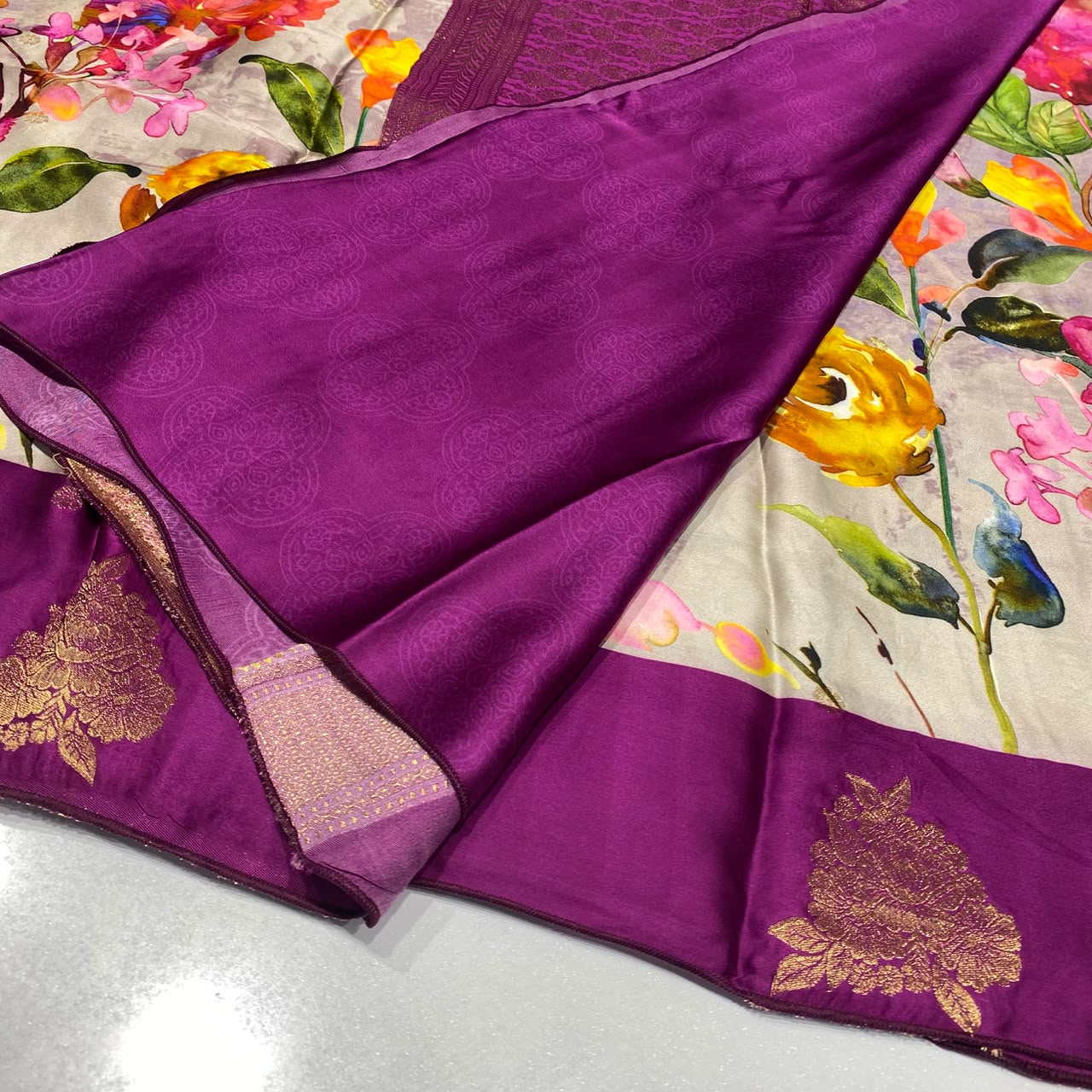 Premium Printed Crepe Saree