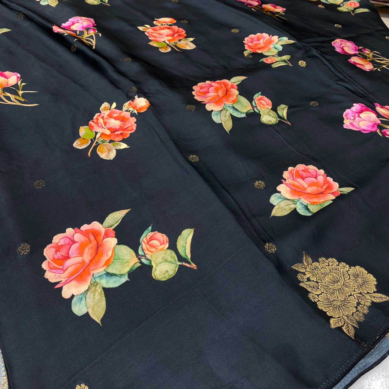 Premium Printed Crepe Saree