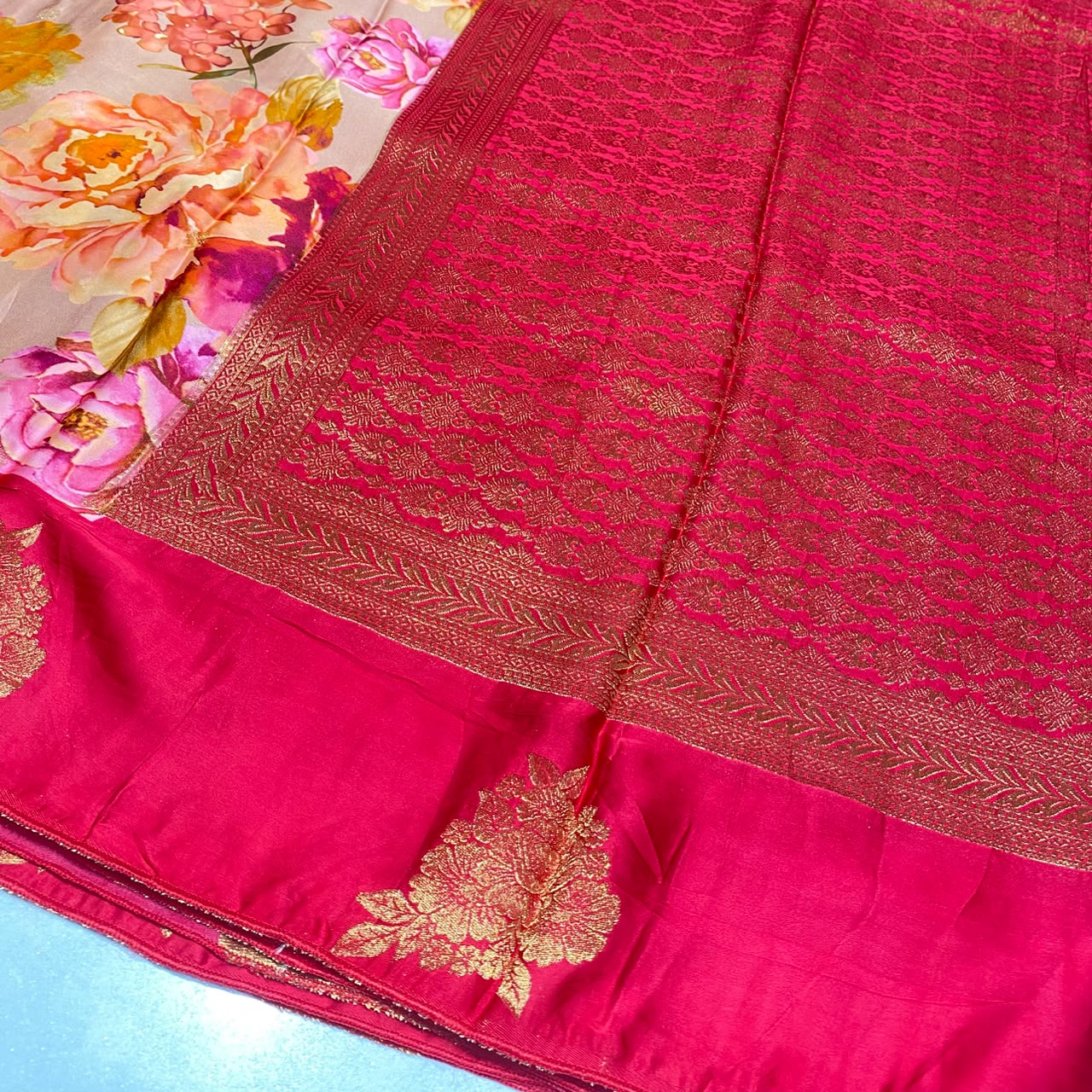 Premium Printed Crepe Saree