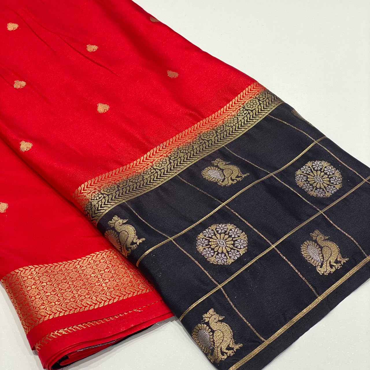 Semi Mysore Crepe Saree