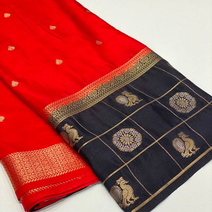 Semi Mysore Crepe Saree