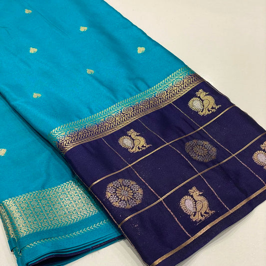 Semi Mysore Crepe Saree