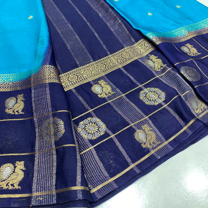 Semi Mysore Crepe Saree
