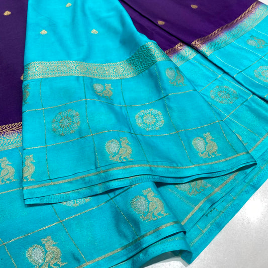 Semi Mysore Crepe Saree