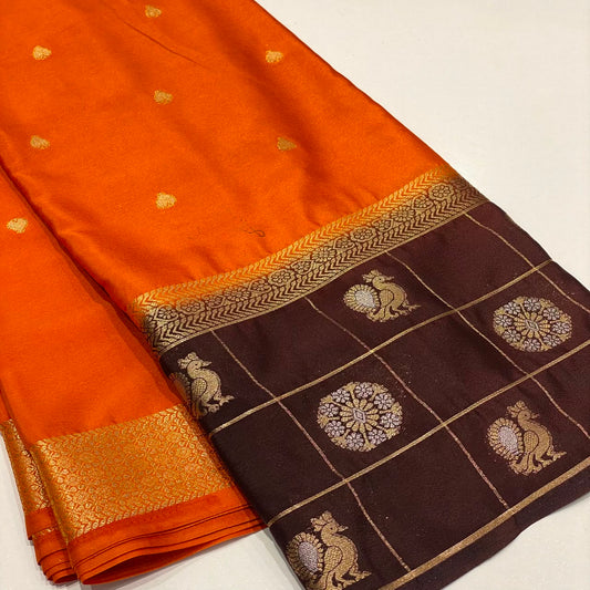 Semi Mysore Crepe Saree