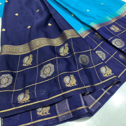 Semi Mysore Crepe Saree