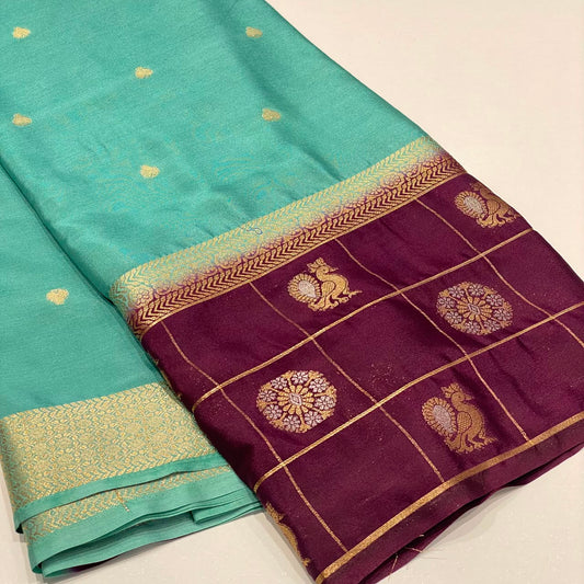 Semi Mysore Crepe Saree