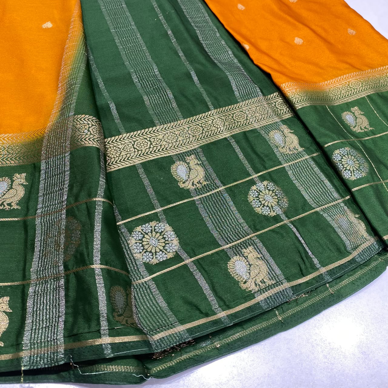 Semi Mysore Crepe Saree