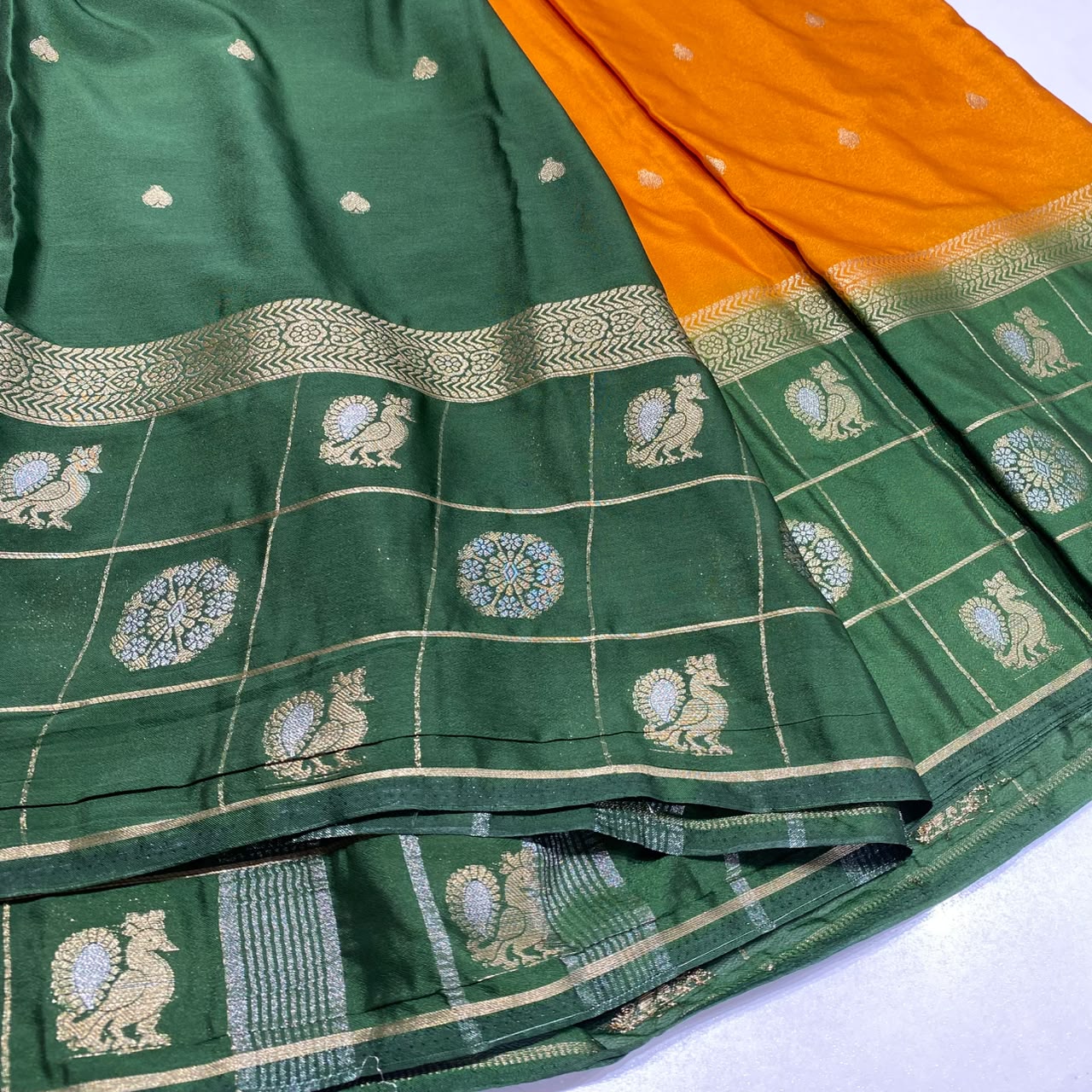 Semi Mysore Crepe Saree