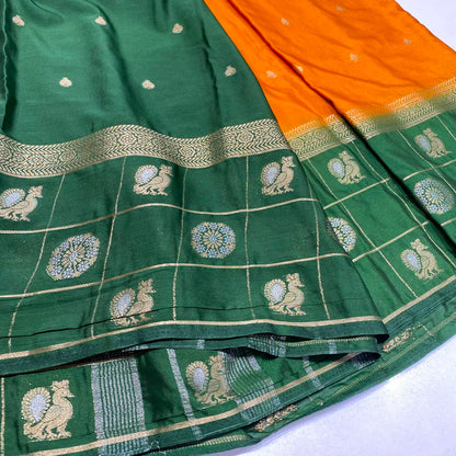Semi Mysore Crepe Saree