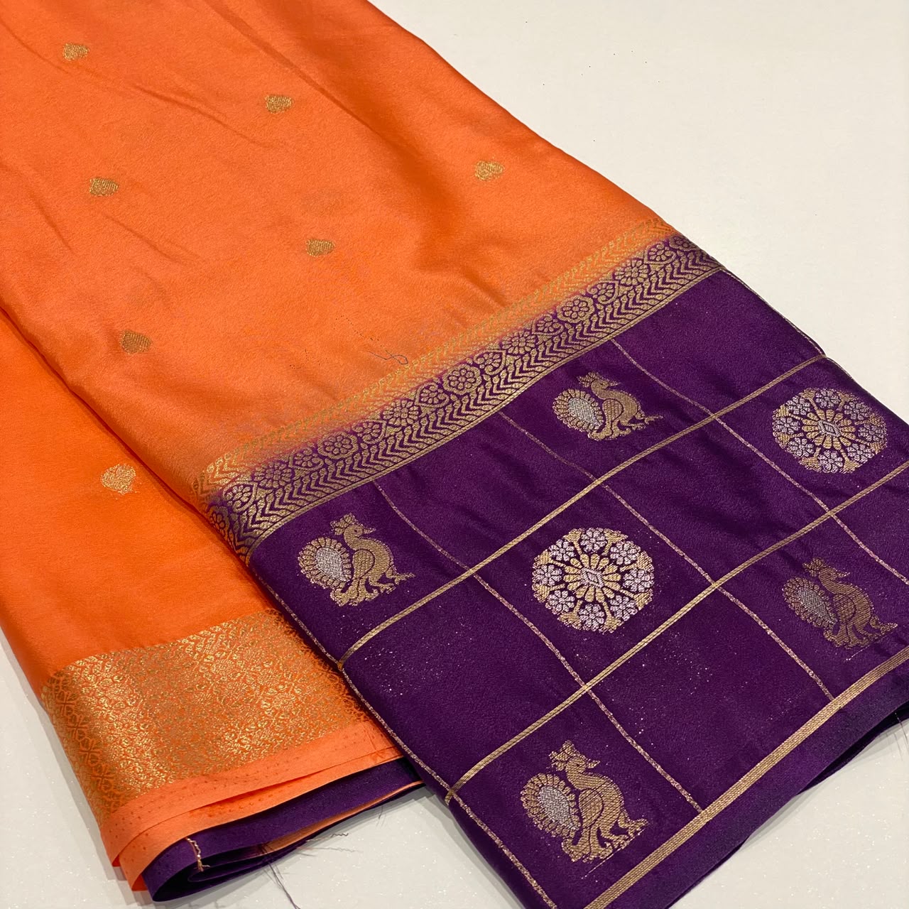 Semi Mysore Crepe Saree