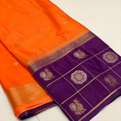 Semi Mysore Crepe Saree