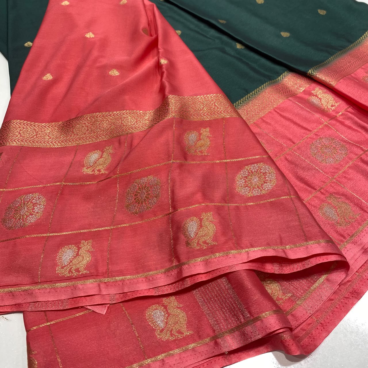 Semi Mysore Crepe Saree