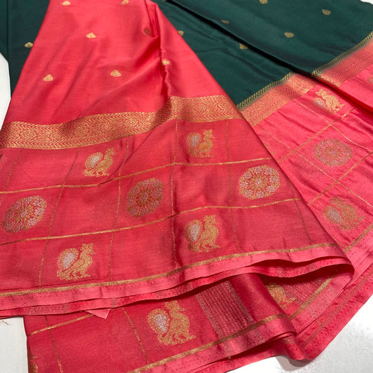 Semi Mysore Crepe Saree