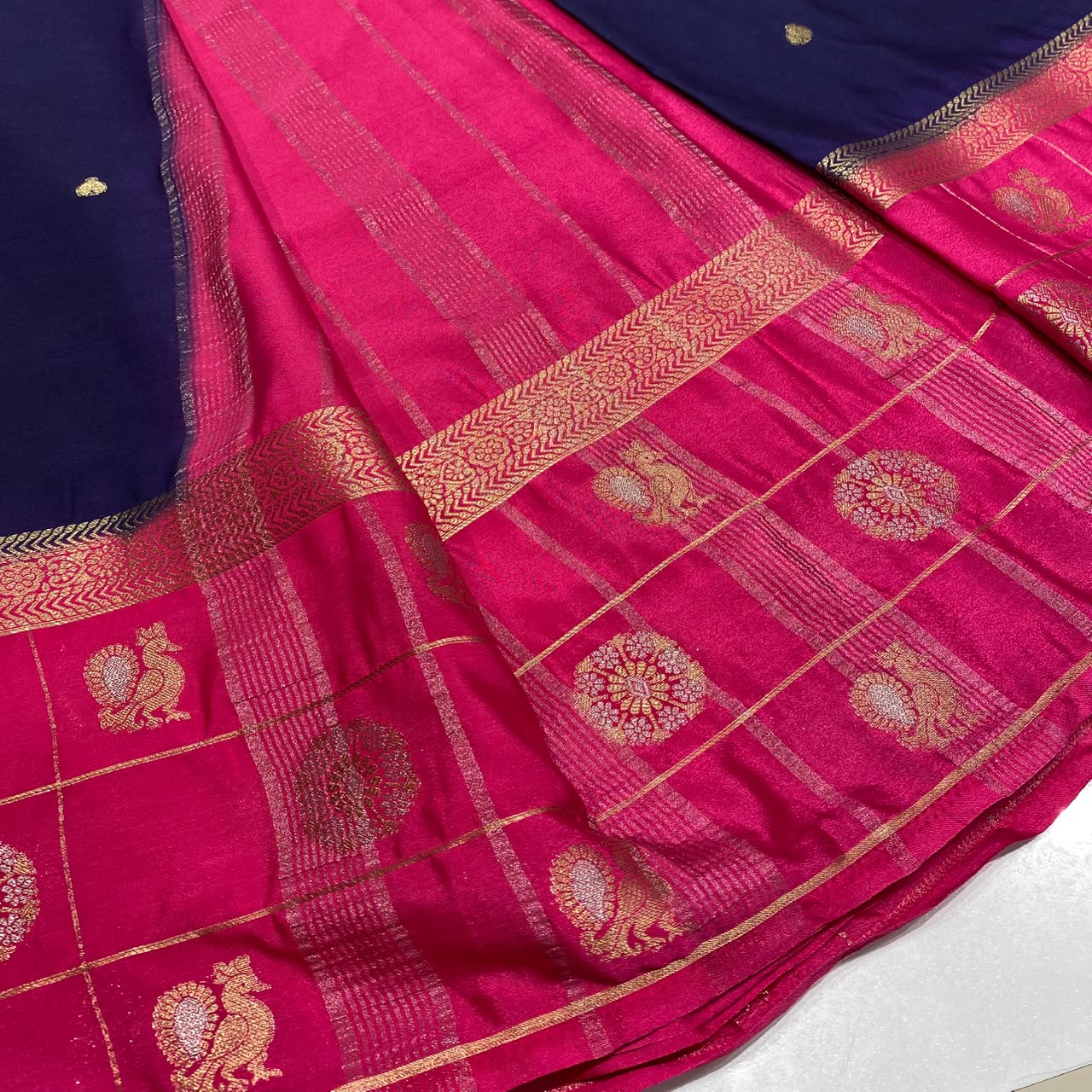 Semi Mysore Crepe Saree