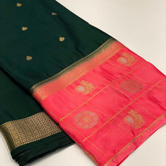 Semi Mysore Crepe Saree