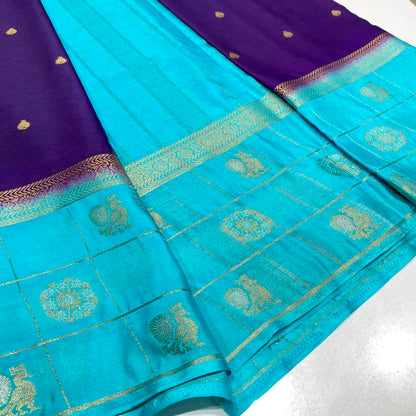 Semi Mysore Crepe Saree