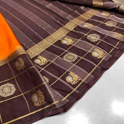 Semi Mysore Crepe Saree