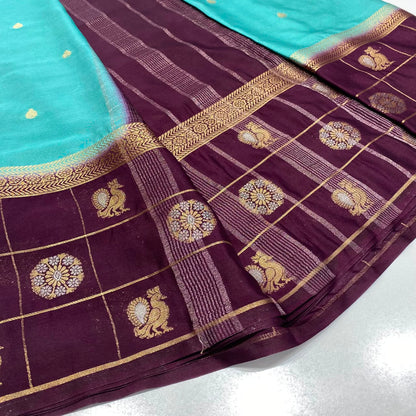 Semi Mysore Crepe Saree