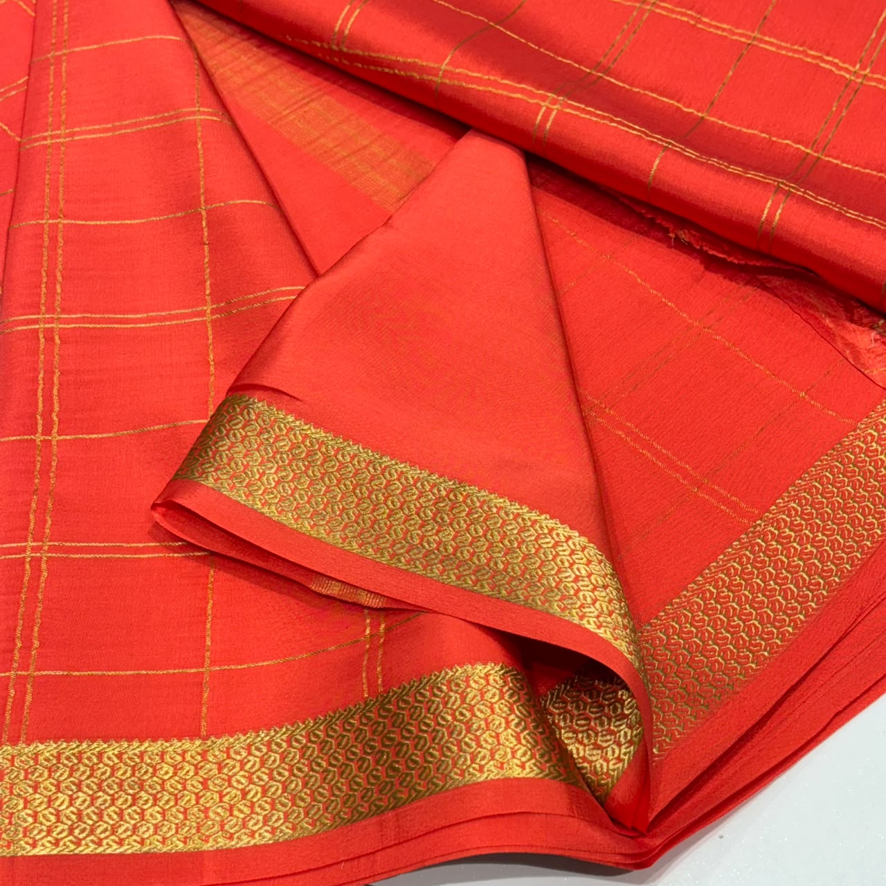Pure Mysore Crepe Silk Saree