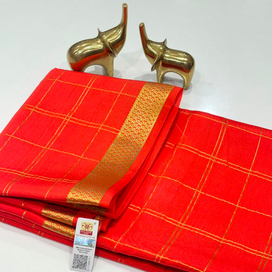 Pure Mysore Crepe Silk Saree