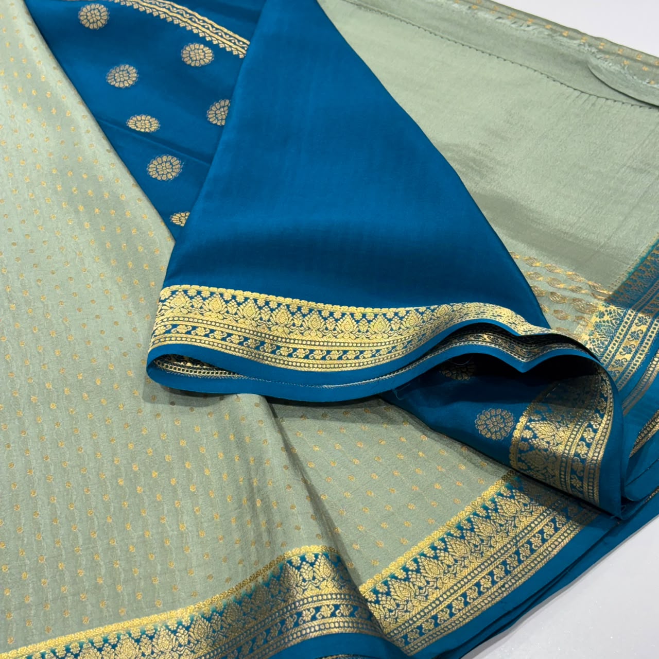 Pure Mysore Crepe Silk Saree