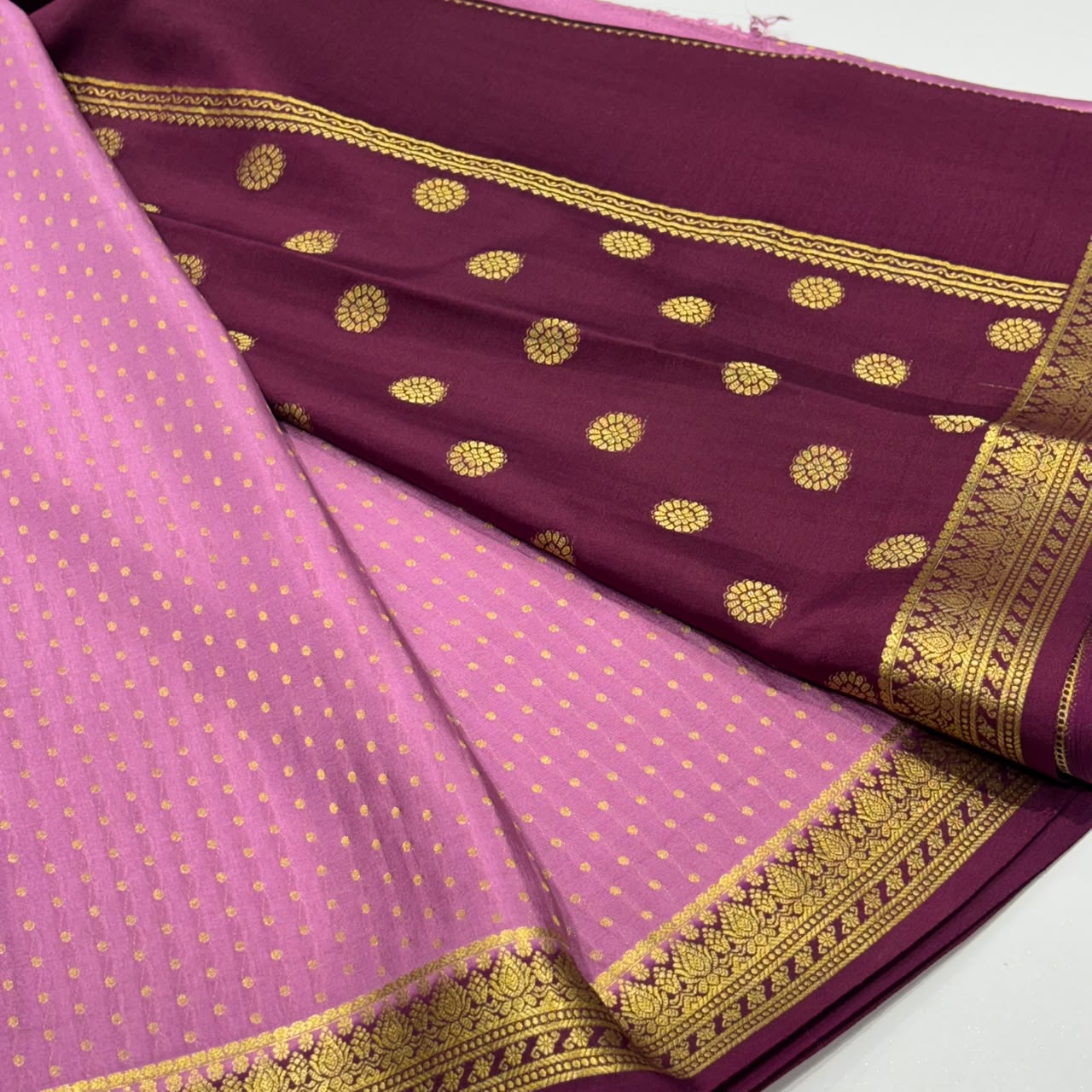 Pure Mysore Crepe Silk Saree