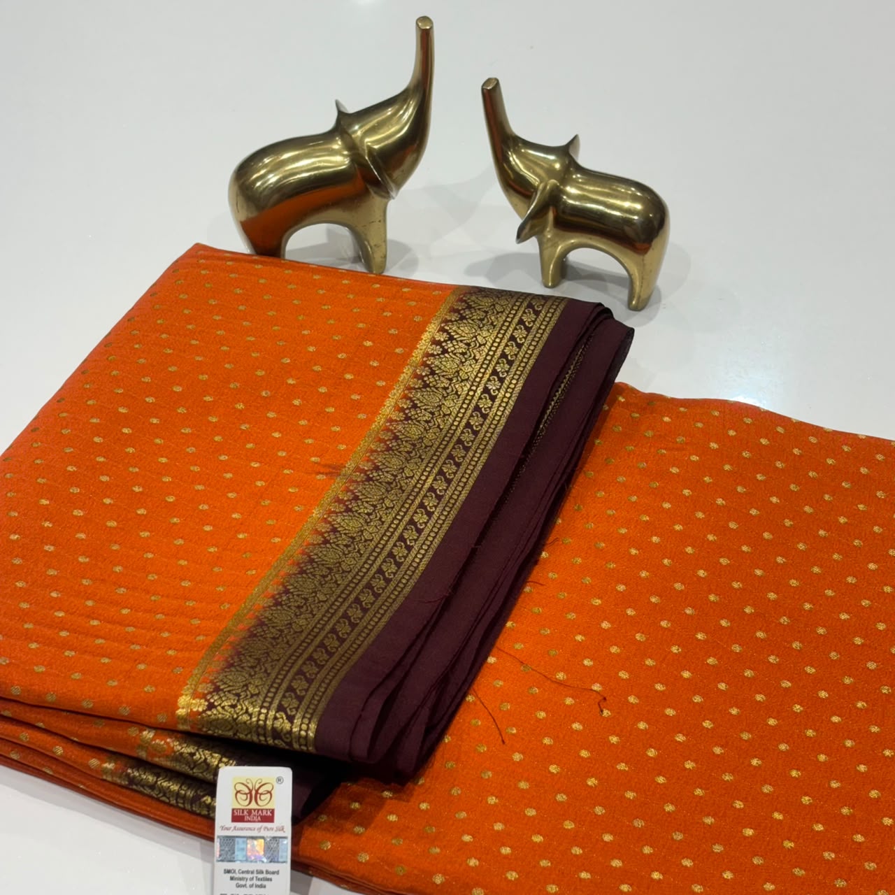 Pure Mysore Crepe Silk Saree