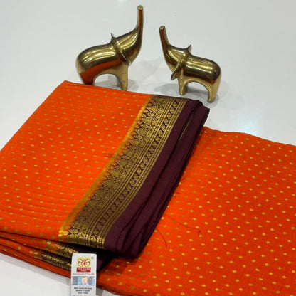 Pure Mysore Crepe Silk Saree