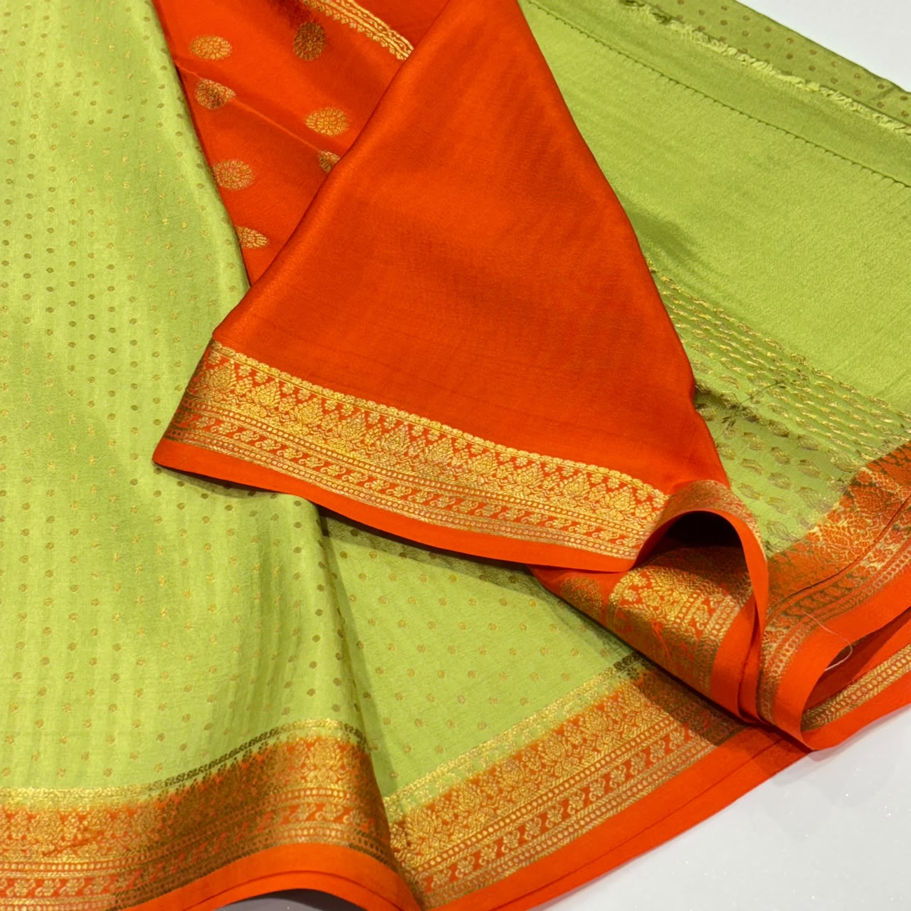 Pure Mysore Crepe Silk Saree