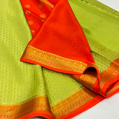 Pure Mysore Crepe Silk Saree