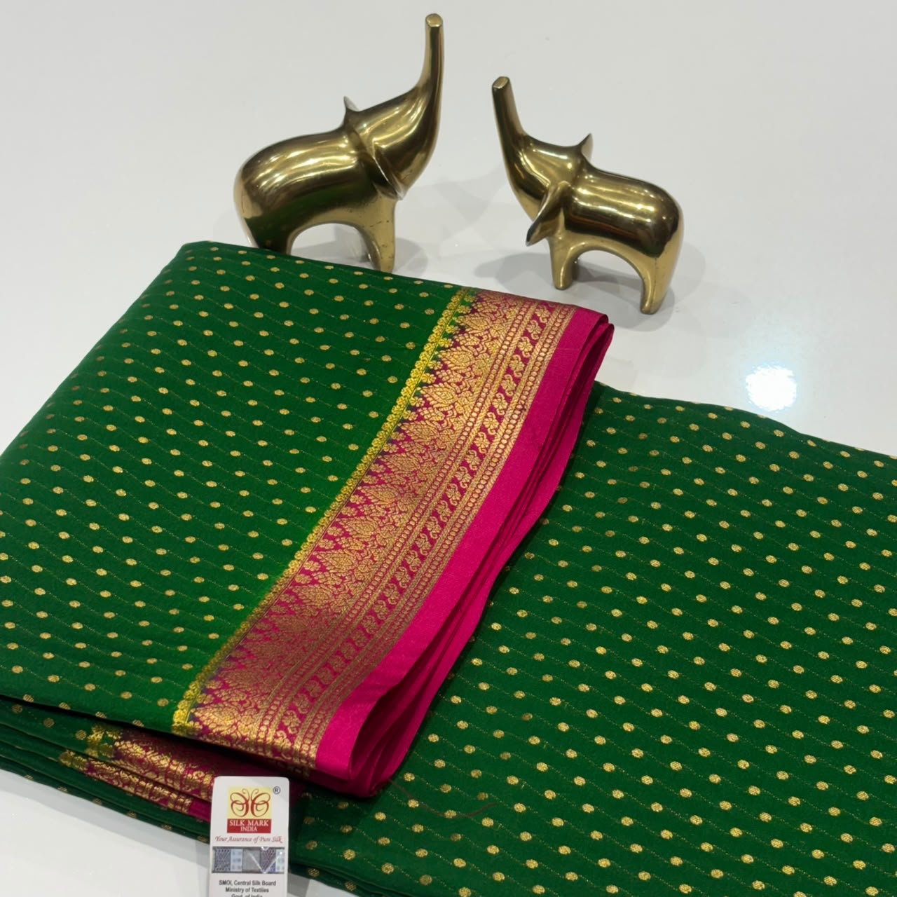 Pure Mysore Crepe Silk Saree