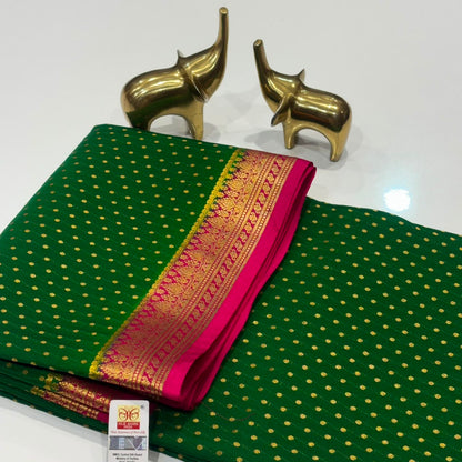 Pure Mysore Crepe Silk Saree