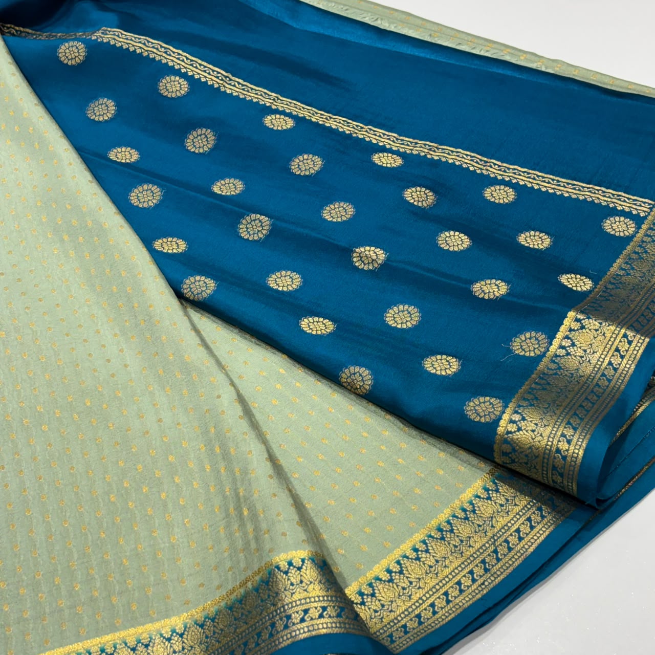 Pure Mysore Crepe Silk Saree