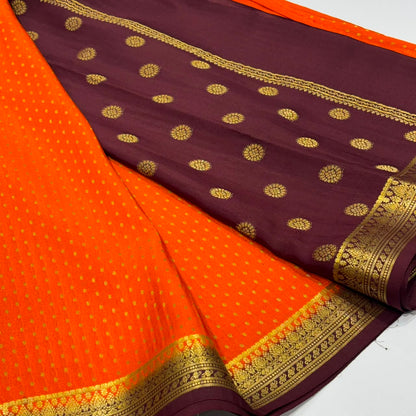 Pure Mysore Crepe Silk Saree