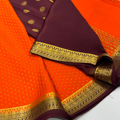 Pure Mysore Crepe Silk Saree