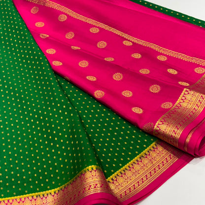 Pure Mysore Crepe Silk Saree