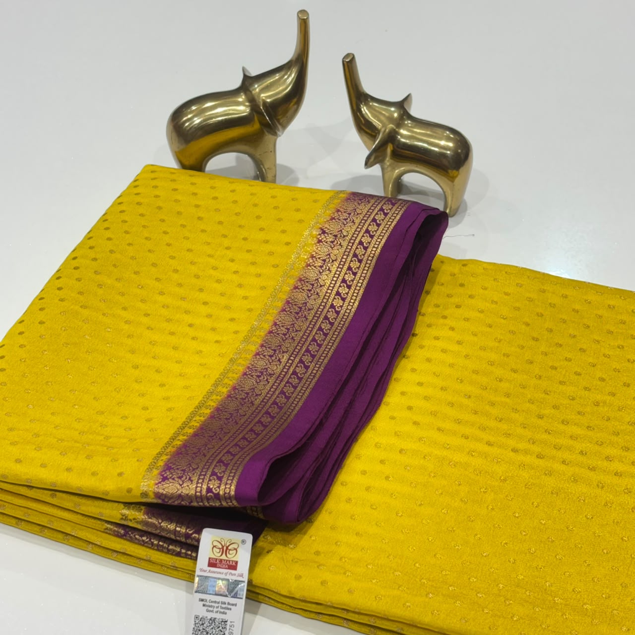 Pure Mysore Crepe Silk Saree