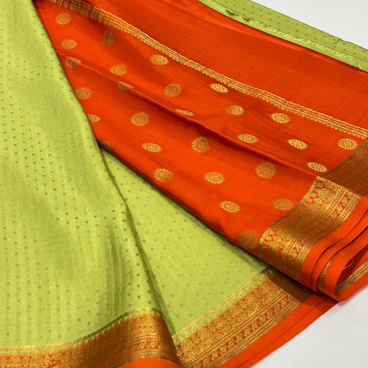 Pure Mysore Crepe Silk Saree