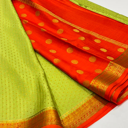 Pure Mysore Crepe Silk Saree