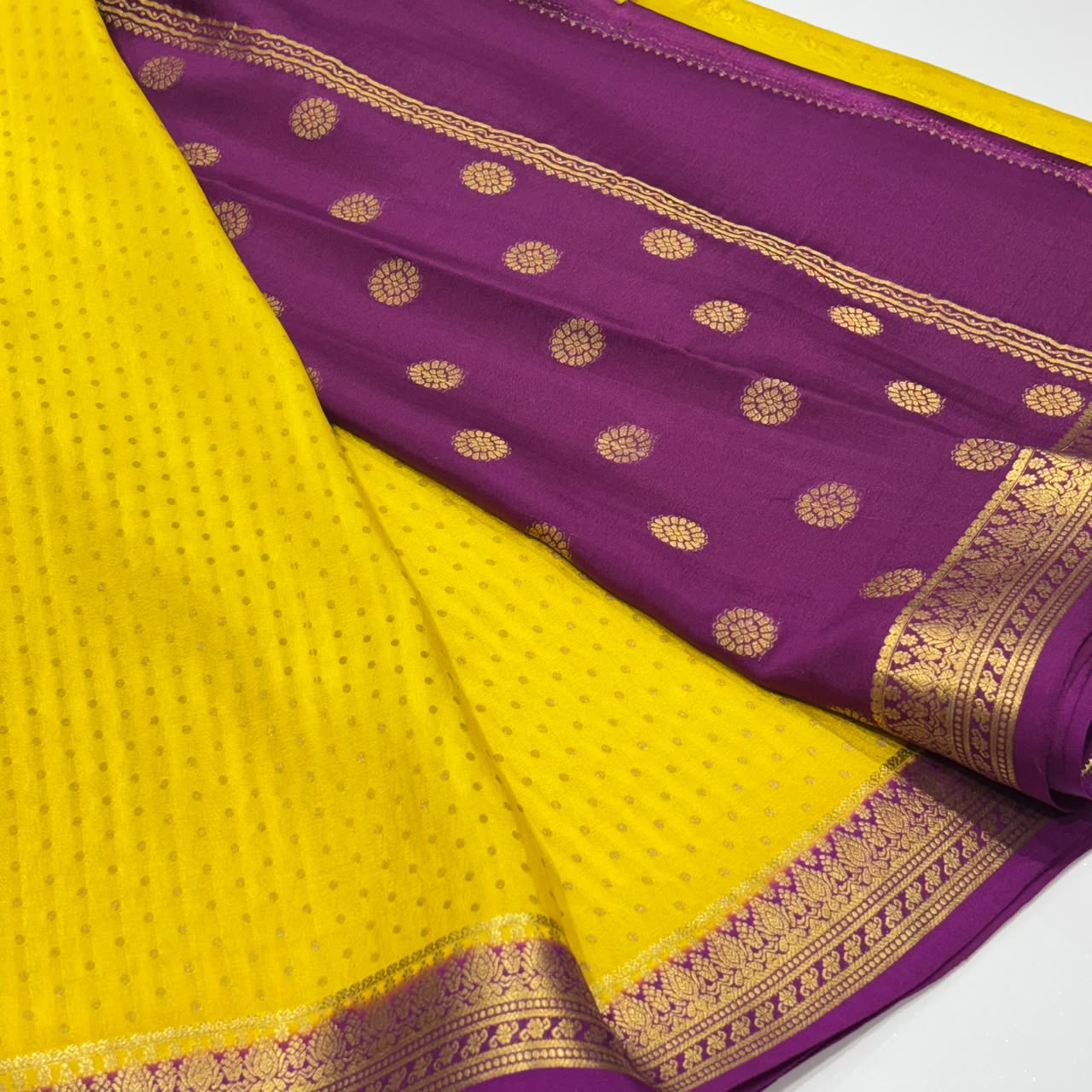 Pure Mysore Crepe Silk Saree