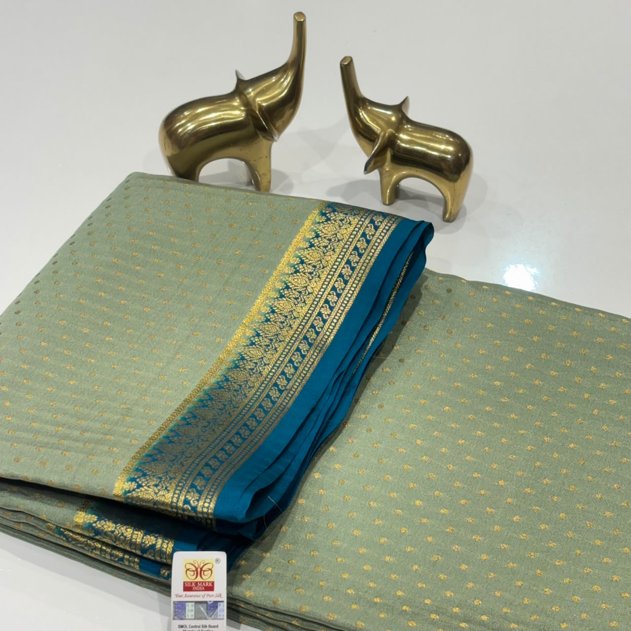Pure Mysore Crepe Silk Saree