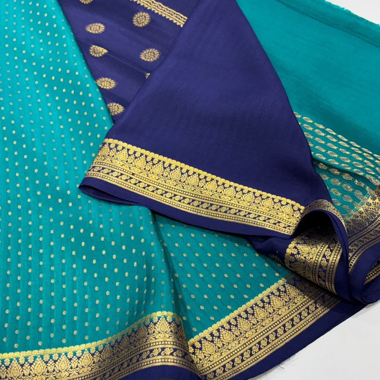 Pure Mysore Crepe Silk Saree