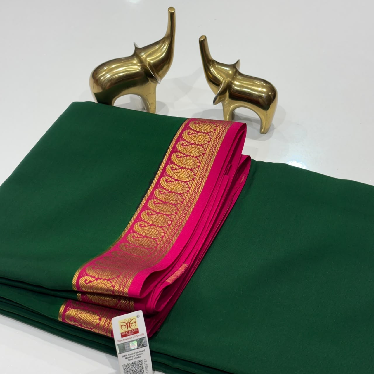 Pure Mysore Crepe Silk Saree